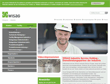 Tablet Screenshot of industrie.wisag.de